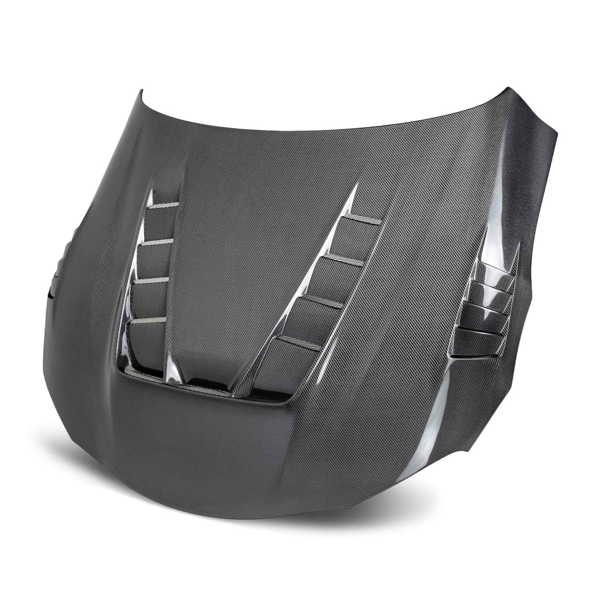 Seibon TV-style double sided carbon fiber hood for 2020-2026 Toyota GR Supra