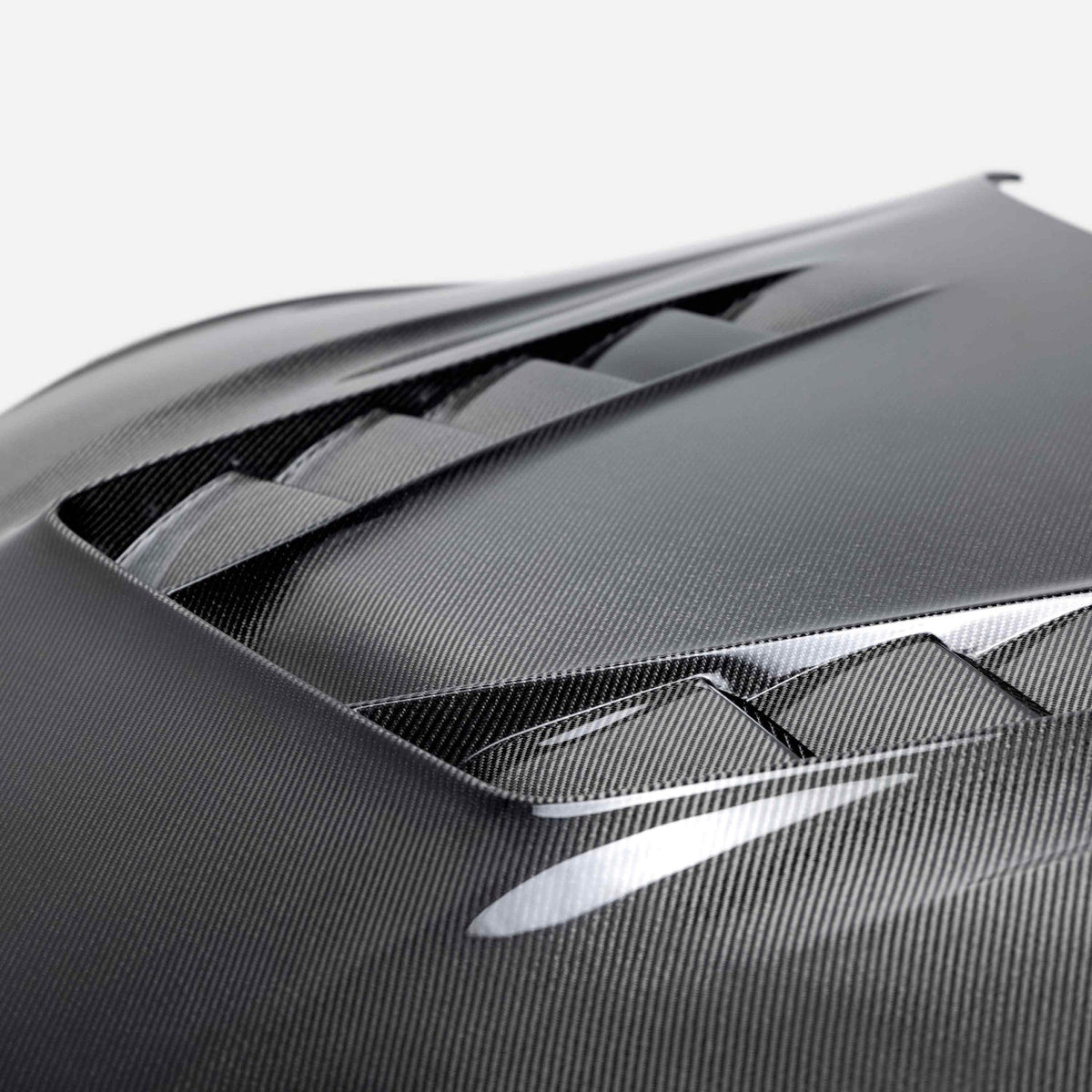 Seibon TV-style double sided carbon fiber hood for 2020-2026 Toyota GR Supra
