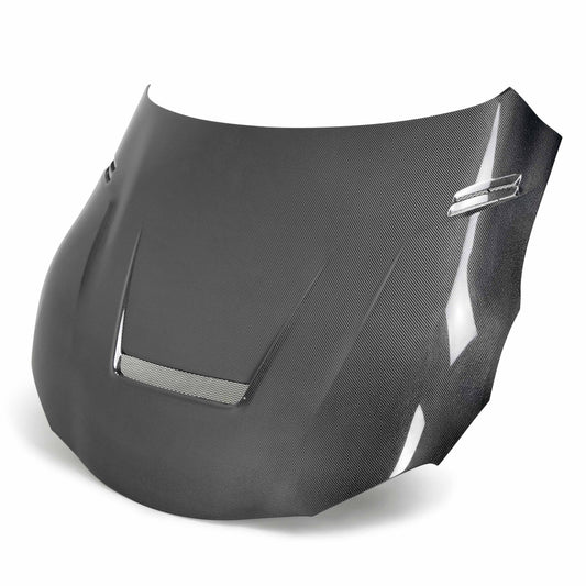 Seibon VS-style double sided carbon fiber hood for 2020-2026 Toyota GR Supra