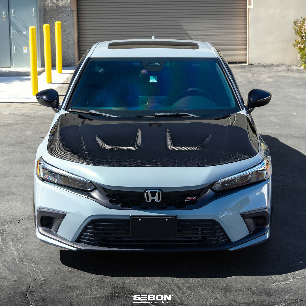 Seibon MR-Style Carbon Fiber Hood for 2022-2026 Honda Civic Sedan / Hatchback