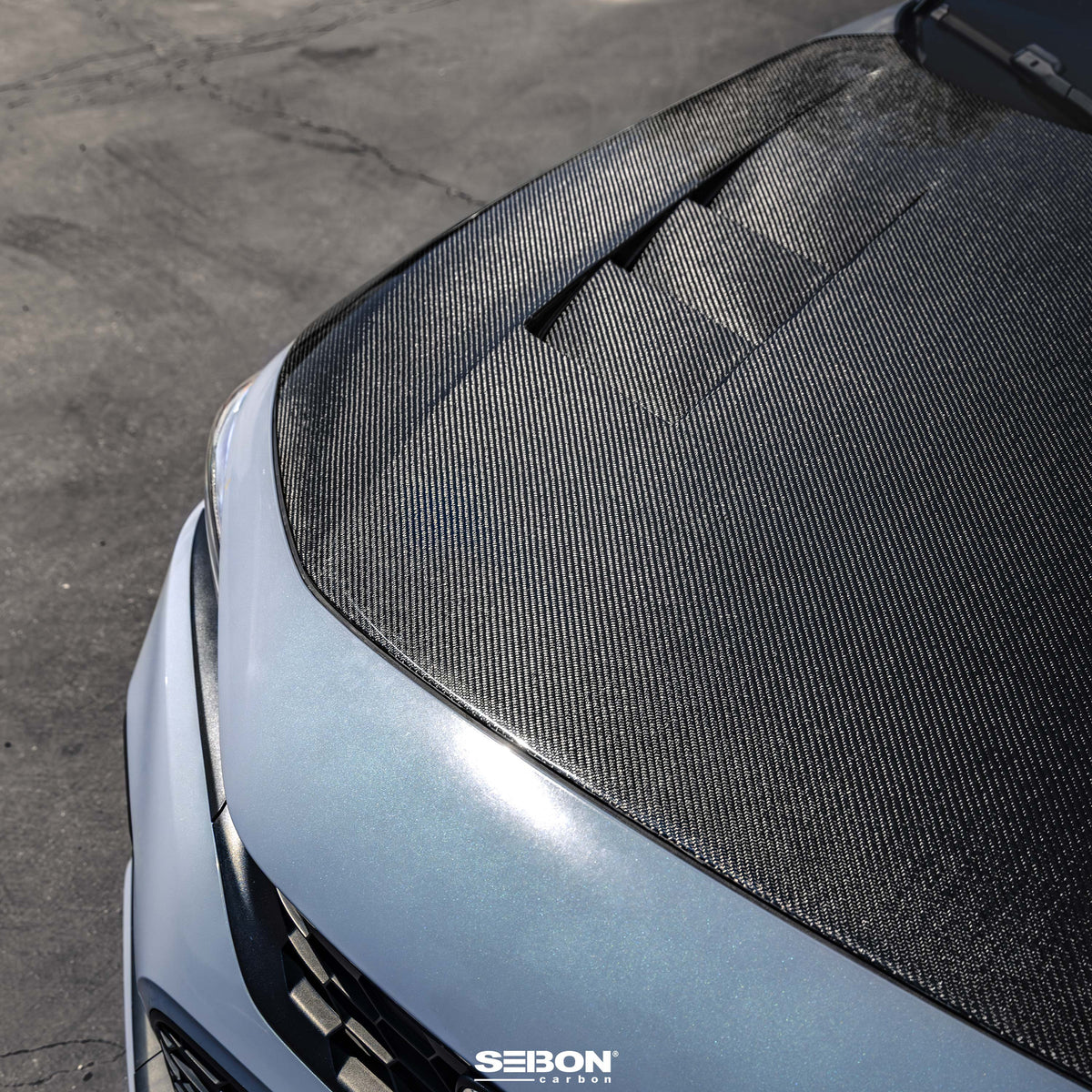 Seibon TS-Style Carbon Fiber Hood for 2022-2026 Honda Civic Sedan / Hatchback