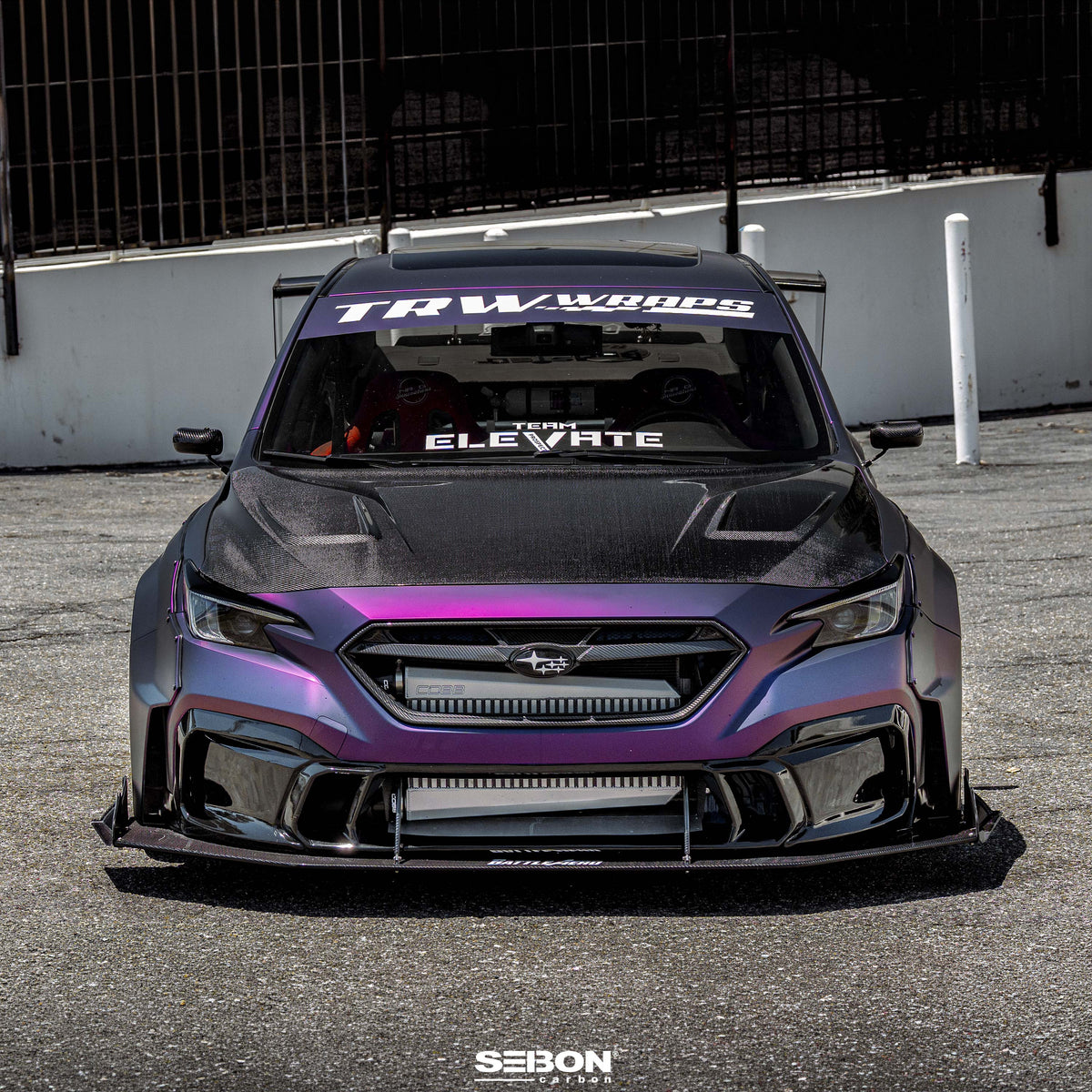 Seibon VSII-Style Carbon Fiber Hood for 2022-2026 Subaru WRX