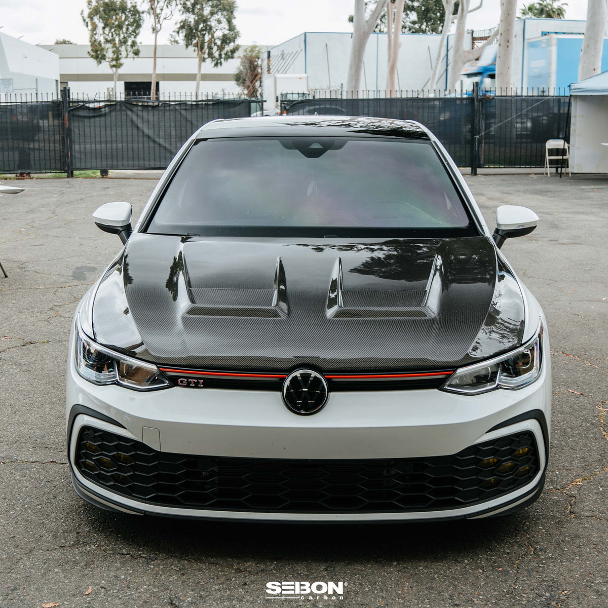 Seibon DV-Style Carbon Fiber Hood for 2022-2026 Volkswagen Golf GTI / R
