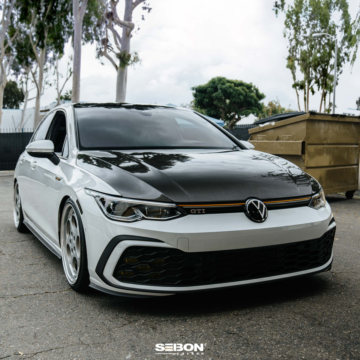 Seibon OEM-Style Carbon Fiber Hood for 2022-2026 Volkswagen Golf GTI / R