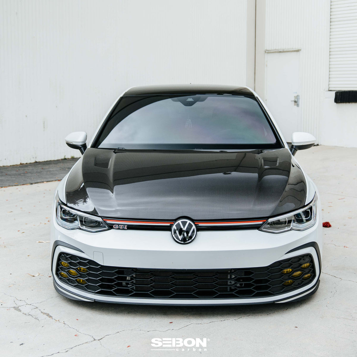 Seibon TM-Style Carbon Fiber Hood for 2022-2026 Volkswagen Golf GTI / R