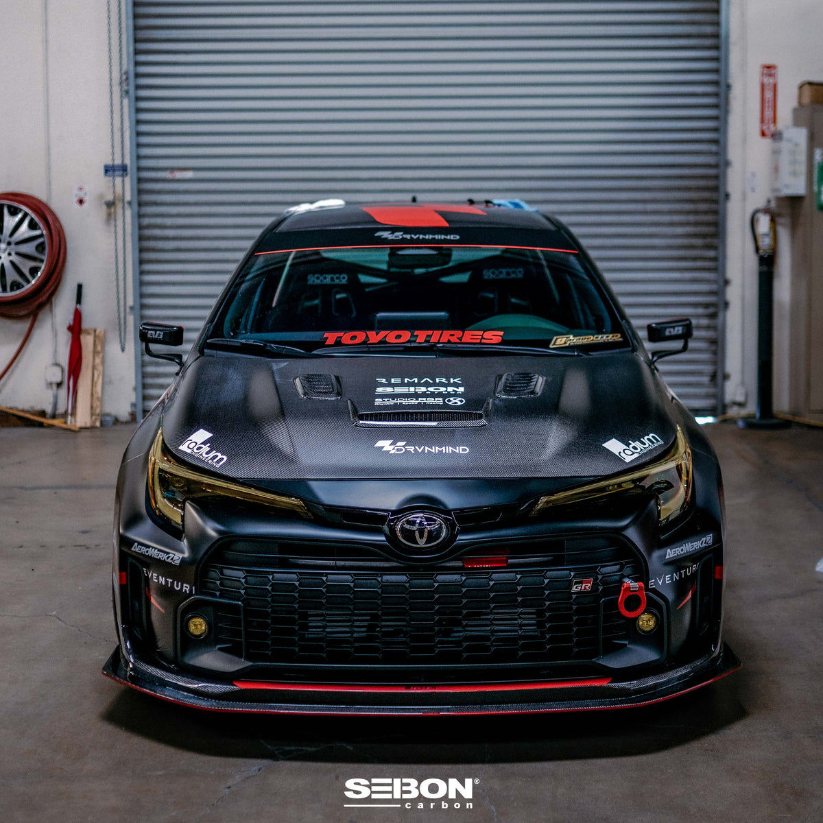 Seibon VS-style Double-Sided Carbon Fiber Hood for 2023-2026 Toyota GR Corolla
