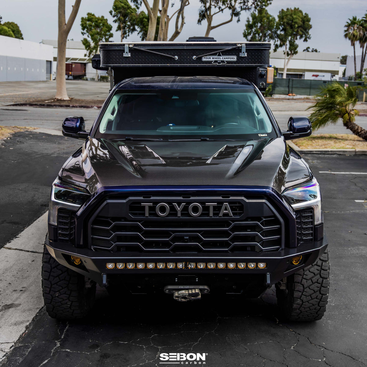 Seibon TS-Style Carbon Fiber Hood for 2022-2026 Toyota Tundra / 2023-2026 Toyota Sequoia