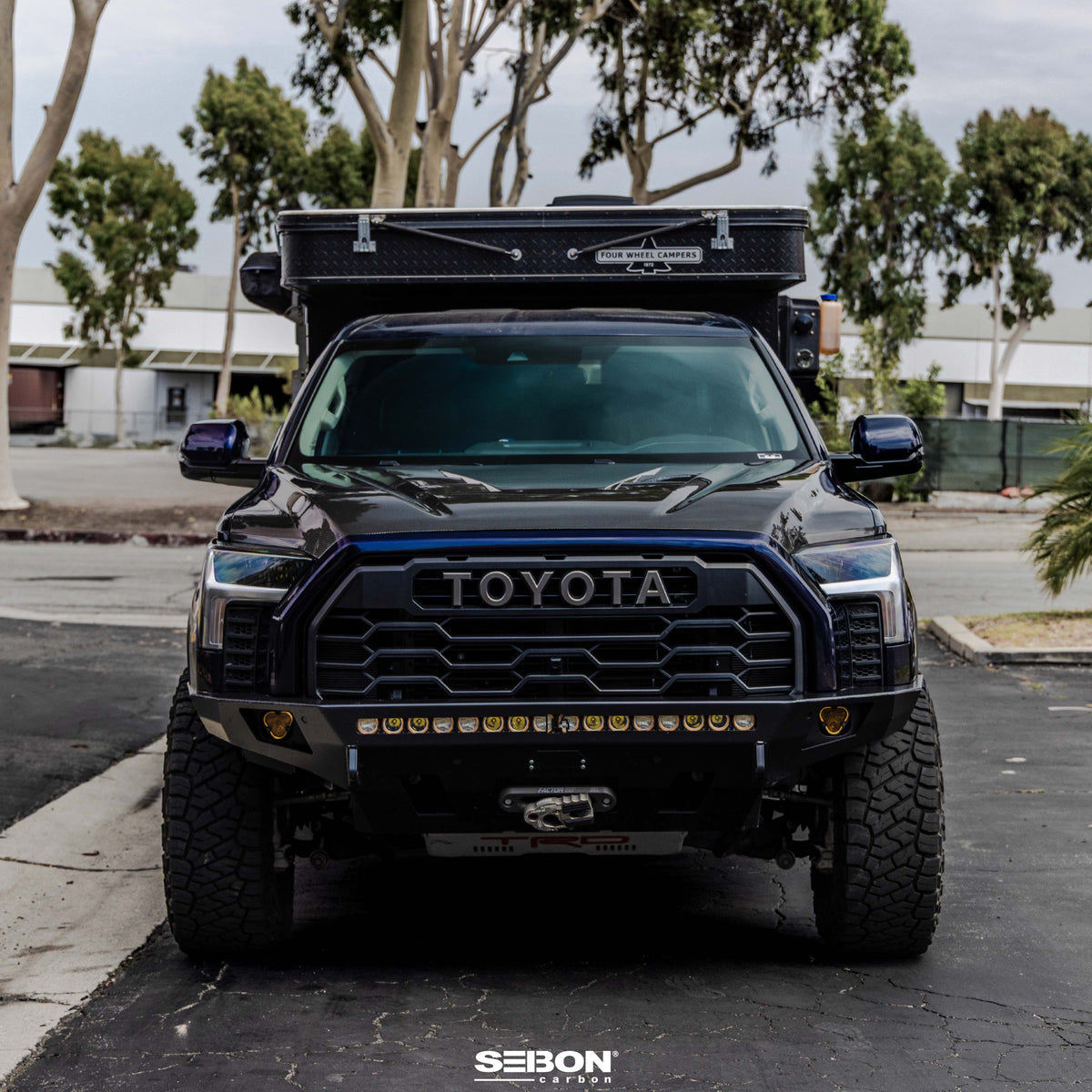 Seibon TS-Style Carbon Fiber Hood for 2022-2026 Toyota Tundra / 2023-2026 Toyota Sequoia