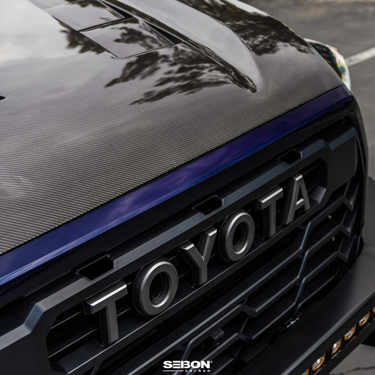 Seibon TS-Style Carbon Fiber Hood for 2022-2026 Toyota Tundra / 2023-2026 Toyota Sequoia
