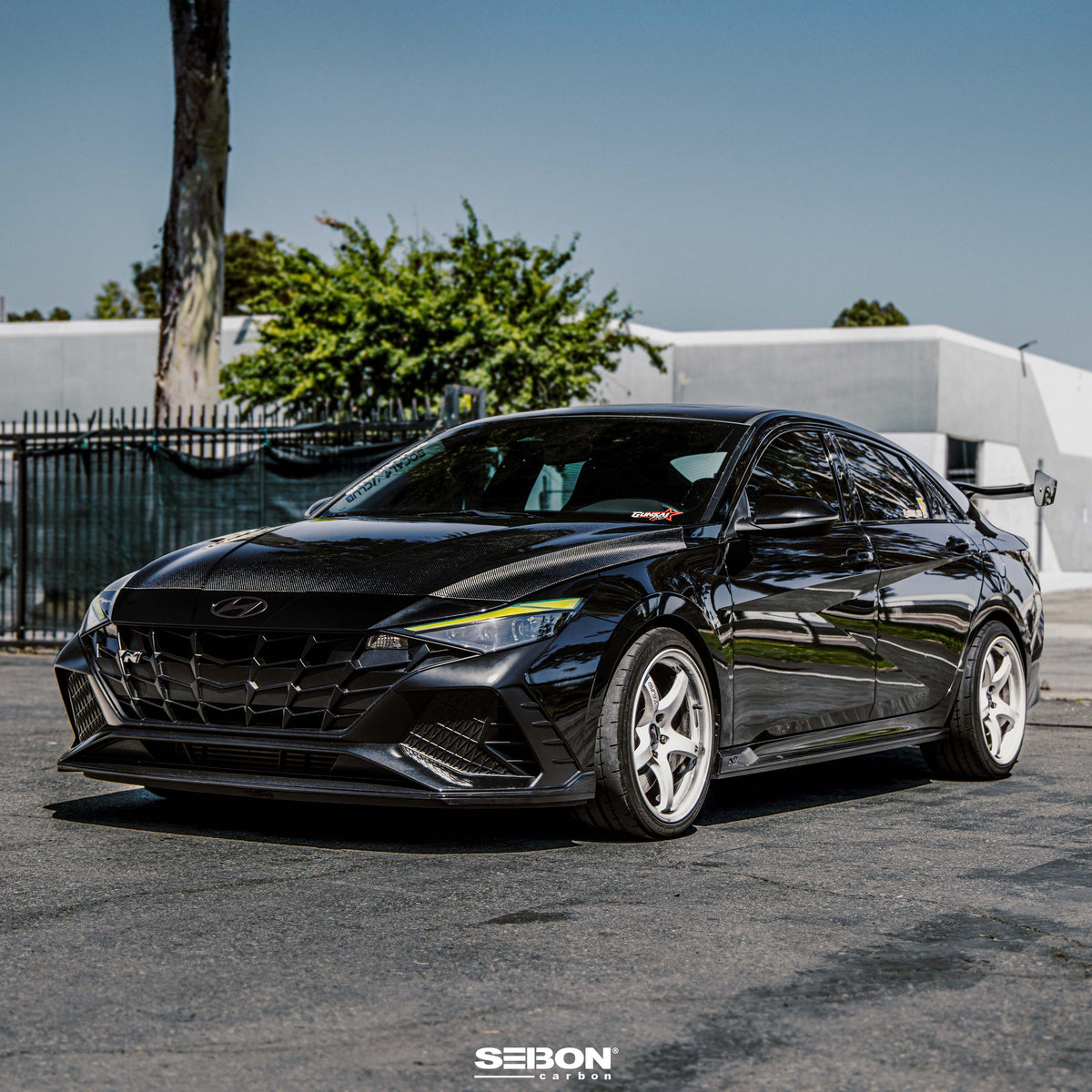 Seibon OEM-Style Carbon Fiber Hood for 2021-2025 Hyundai Elantra / Elantra N