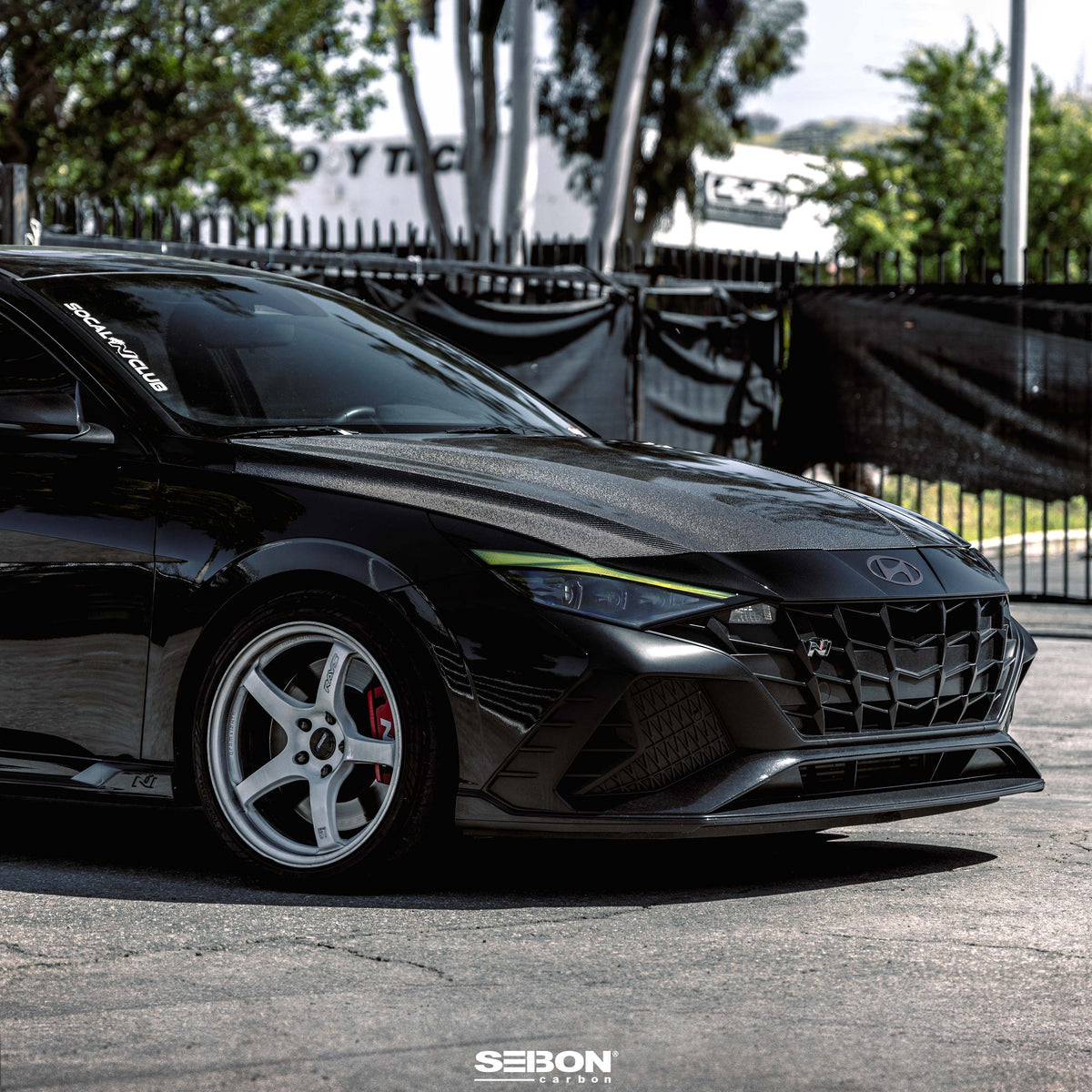 Seibon OEM-Style Carbon Fiber Hood for 2021-2025 Hyundai Elantra / Elantra N