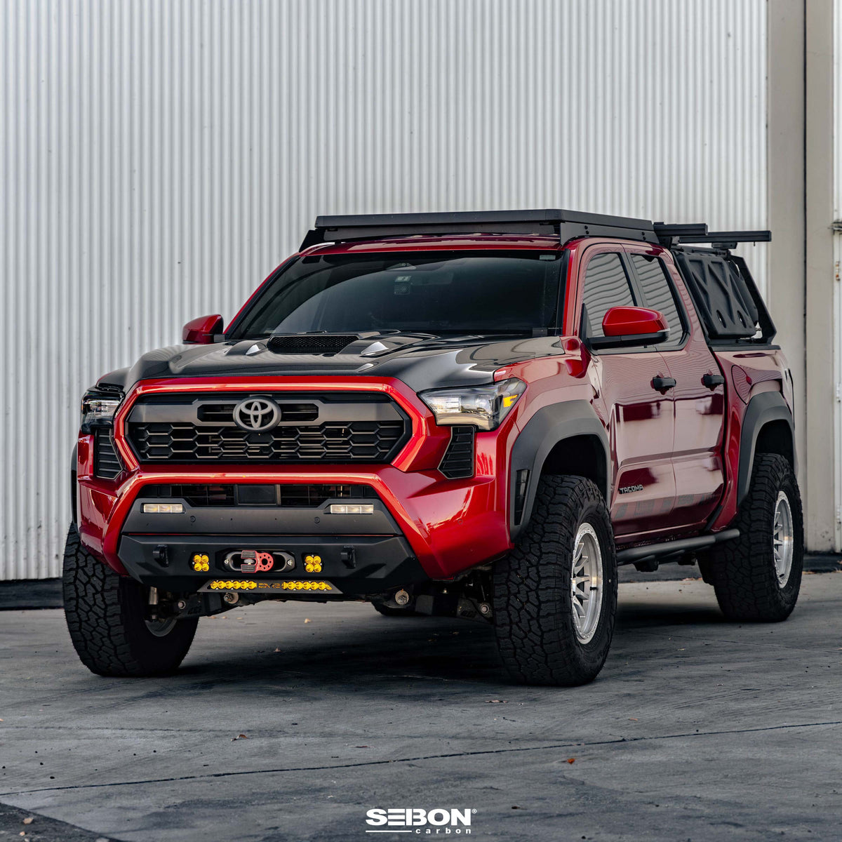 Seibon TR-Style Carbon Fiber Hood for 2024-2026 Toyota Tacoma / 2025-2026 Toyota 4Runner