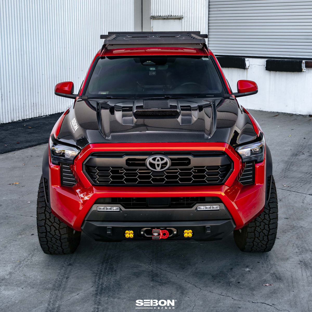 Seibon TR-Style Carbon Fiber Hood for 2024-2026 Toyota Tacoma / 2025-2026 Toyota 4Runner
