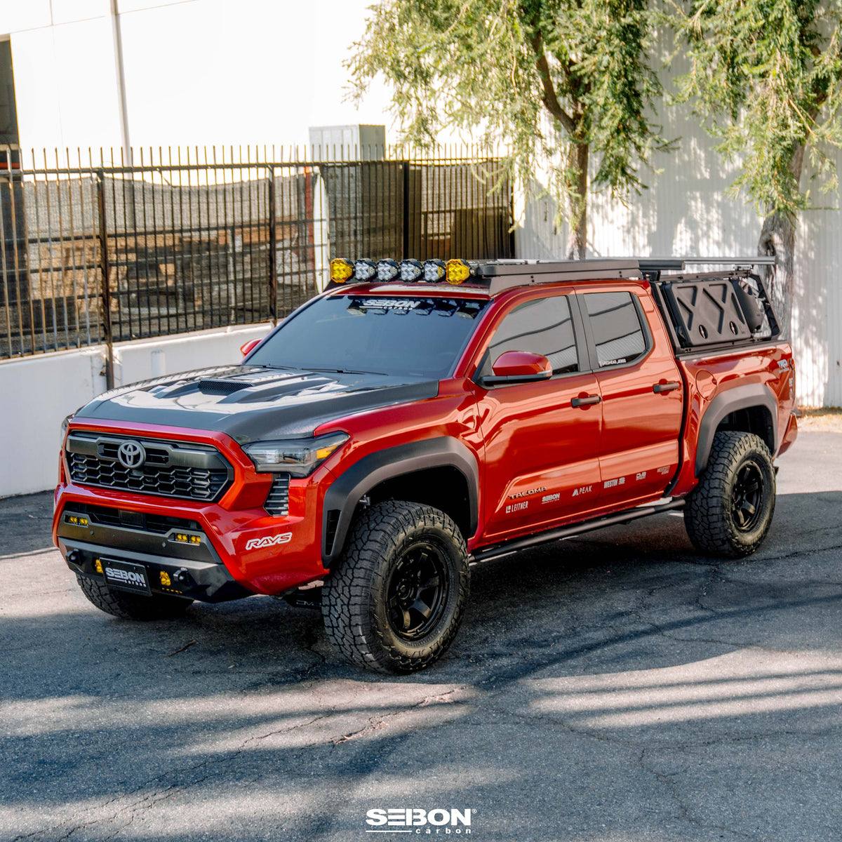 Seibon TS-Style Carbon Fiber Hood for 2024-2026 Toyota Tacoma / 2025-2026 Toyota 4Runner