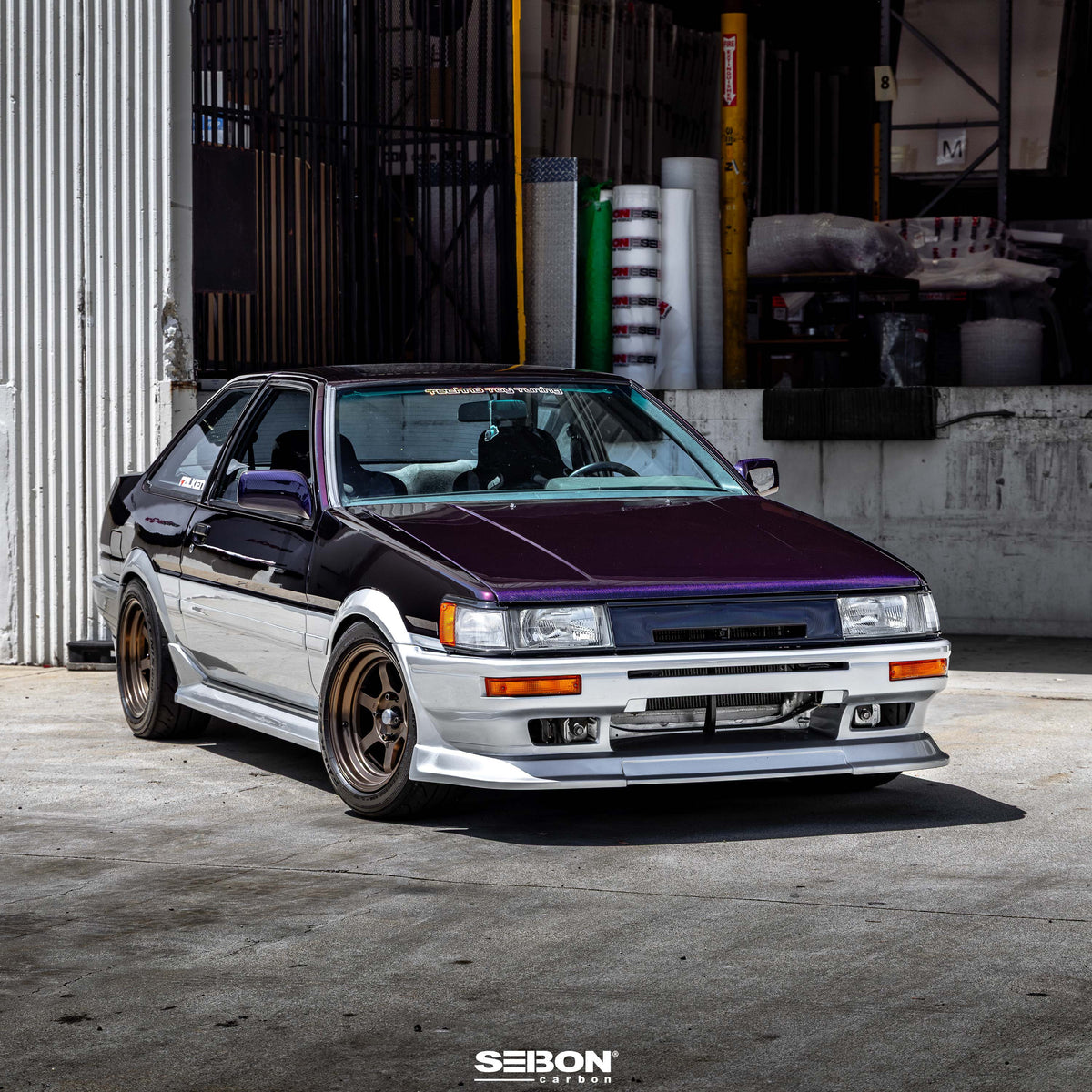 Seibon OEM-Style Carbon Fiber Hood for 1984-1987 JDM Toyota Levin AE86