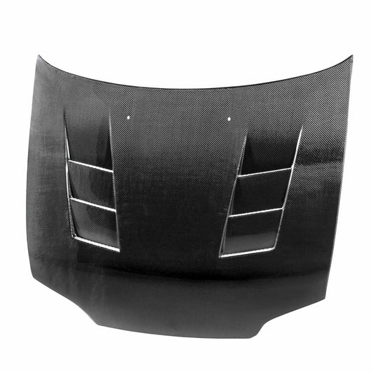 Seibon TS-Style Carbon Fiber Hood for 1992-1995 Honda Civic Coupe/3DR