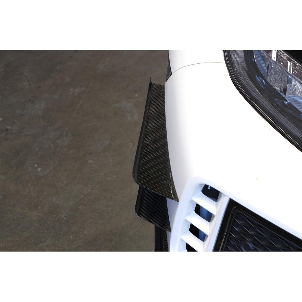 Carbon Fiber Front Bumper Canards - 2017 - 2021 Honda FK8 Civic Type R