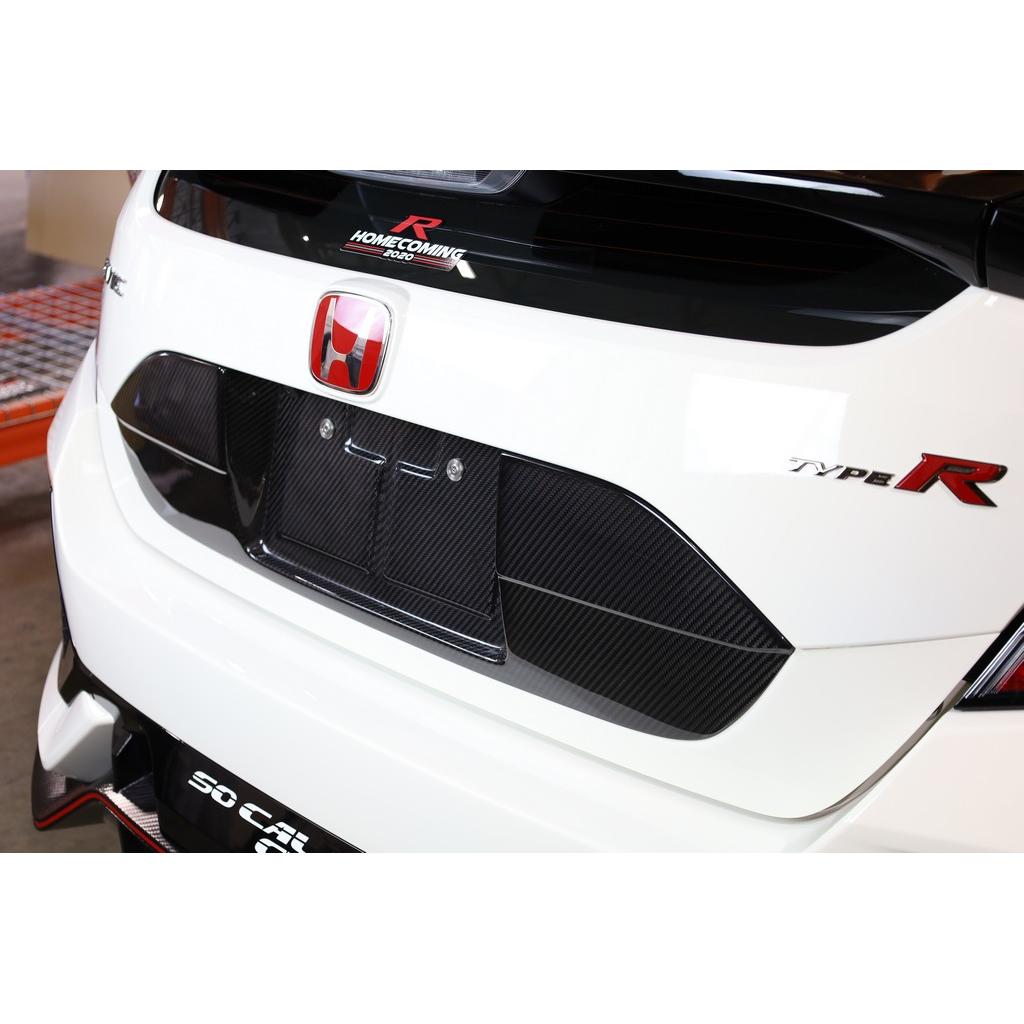 Carbon Fiber License Plate Backing- Honda FK8 Civic Type R  2017 - 2021