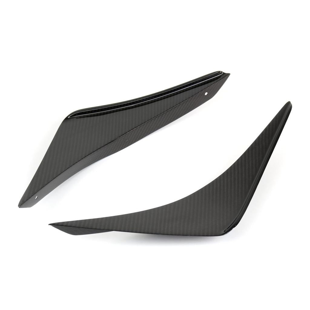 Carbon Fiber Front Bumper Canards- 2015-2017 Ford S550 Mustang