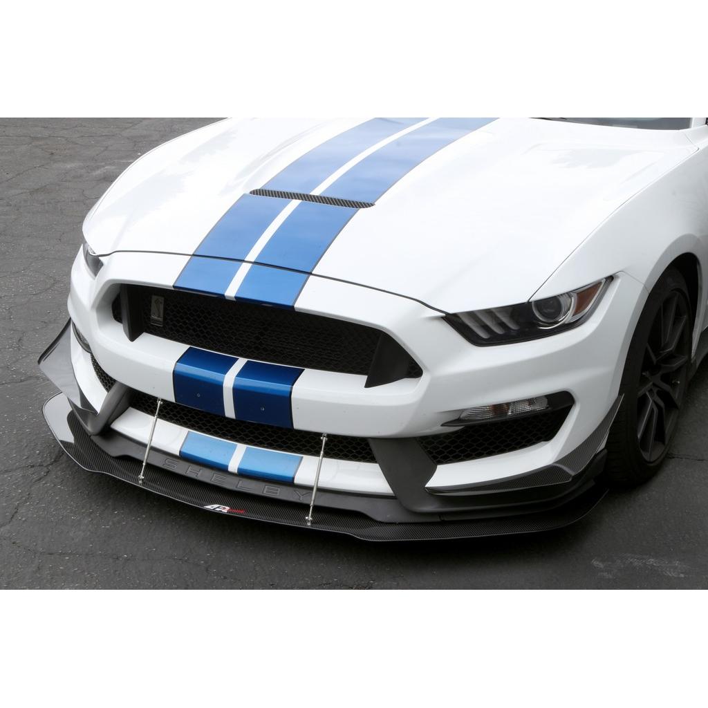 Carbon Fiber Front Bumper Canards - 2016 - 2020 Ford S550 Mustang Shelby GT350