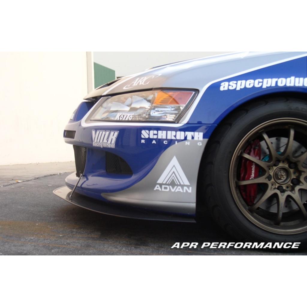 Carbon Fiber Front Wind Splitter - 2003-2005 Mitsubishi Evolution 8