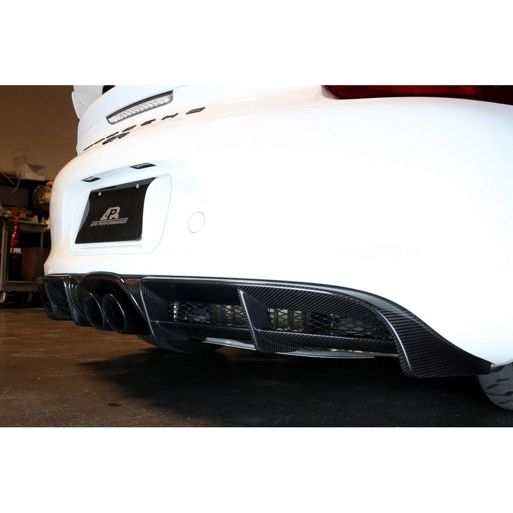 Carbon Fiber Rear Diffuser- 2015-2016 981 Porsche Cayman GT4