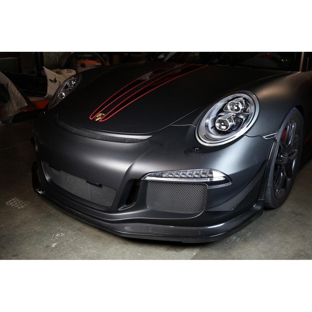Carbon Fiber Front Bumper Canards - 2013-2016 Porsche 991.1 GT3