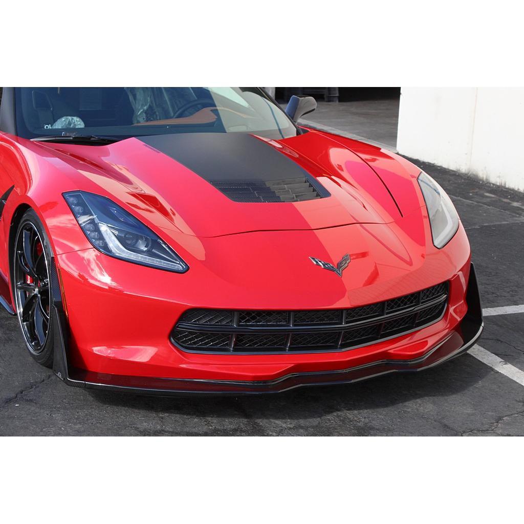 Carbon Fiber Front Bumper Canards and Spats- Chevrolet C7 Corvette Z06