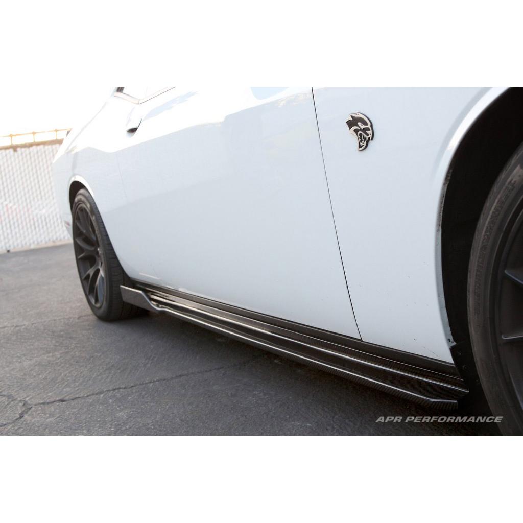 Carbon Fiber Side Rocker Extension - 2015-2023 Dodge Challenger Hellcat