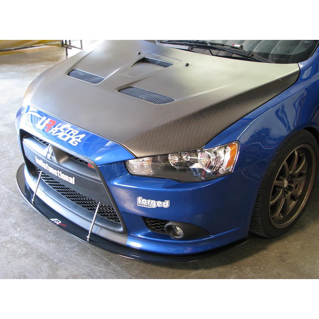 Carbon Fiber Front Wind Splitter - 2009-Up Mitsubishi Lancer Ralliart