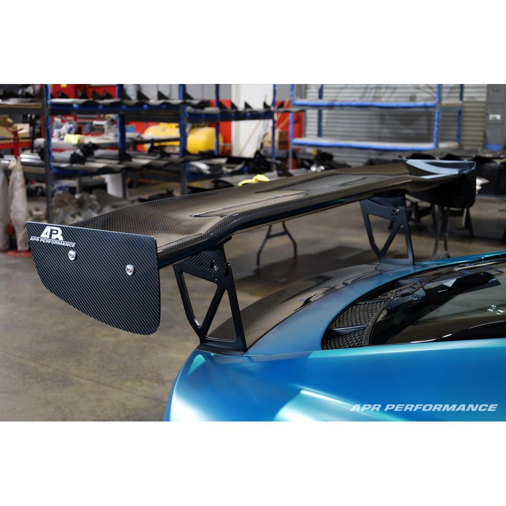 GTC-500 Carbon Fiber Adjustable Wing W/ Trunk Panel Replacement - 2017-2023 Audi R8