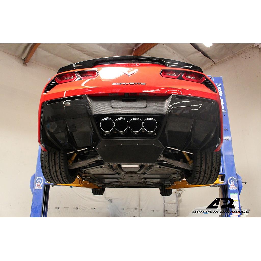 Carbon Fiber Rear Diffuser Undertray-Chevrolet C7 Corvette