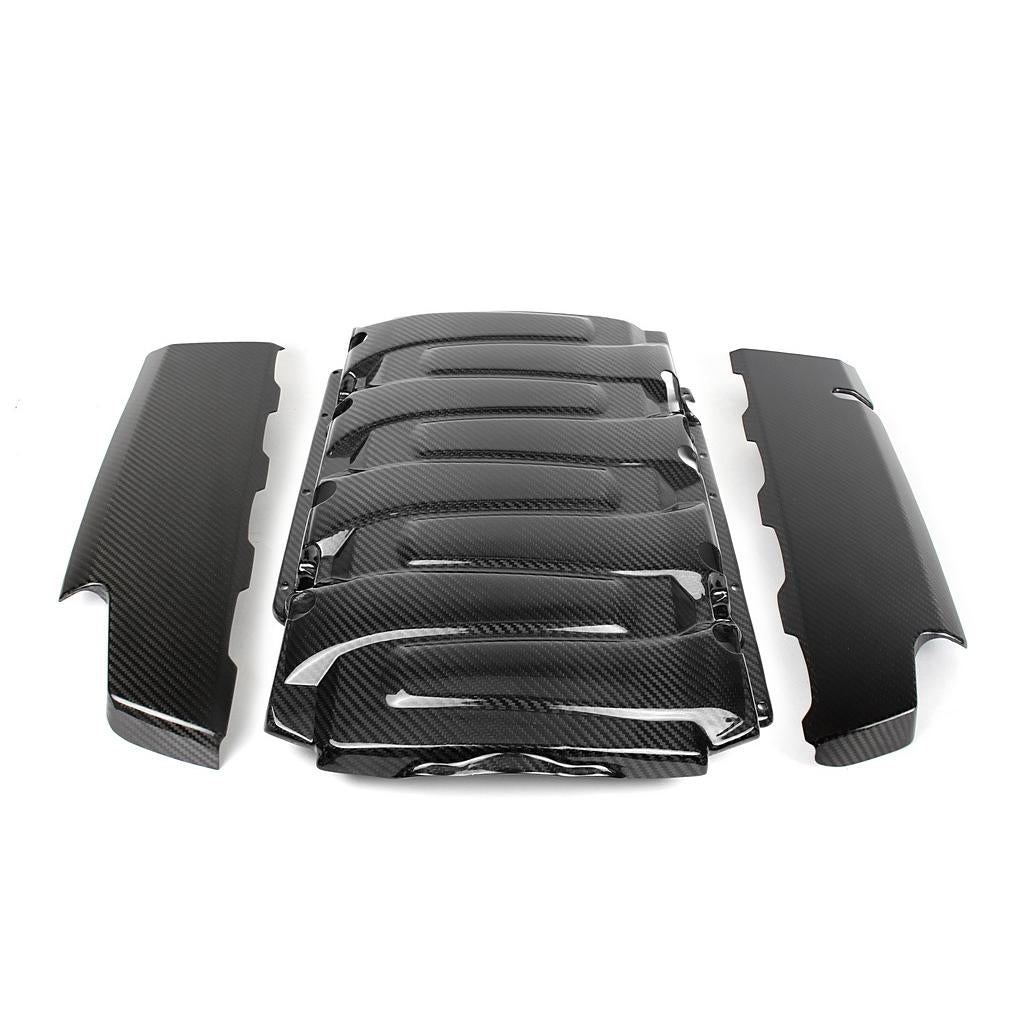 Carbon Fiber Engine Cover Package-  2016-2024 Chevrolet Camaro SS LT1