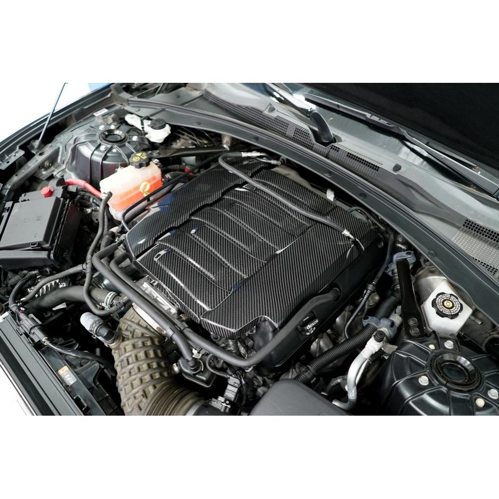 Carbon Fiber Engine Cover Package-  2016-2024 Chevrolet Camaro SS LT1