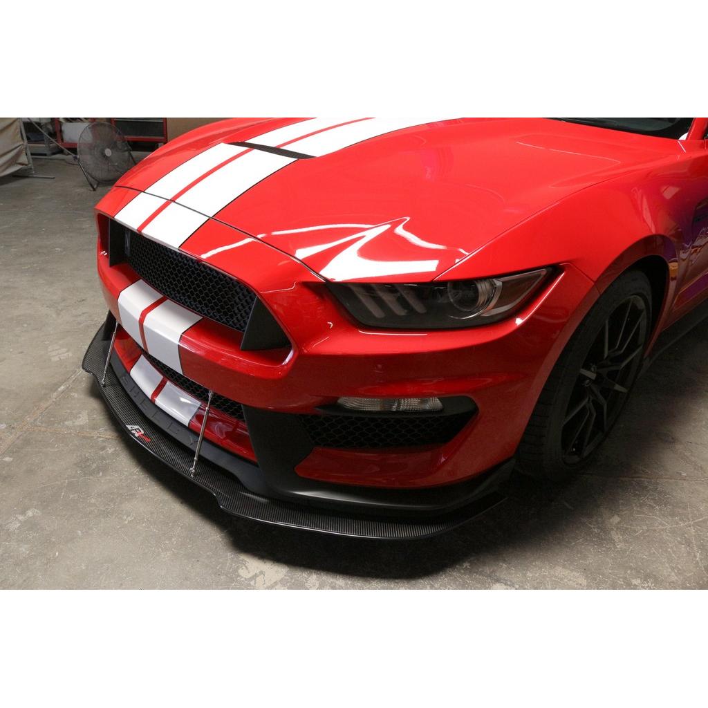 Carbon Fiber Front Wind Splitter- 2015-2023 Ford Mustang S550 Shelby GT350 / GT350R