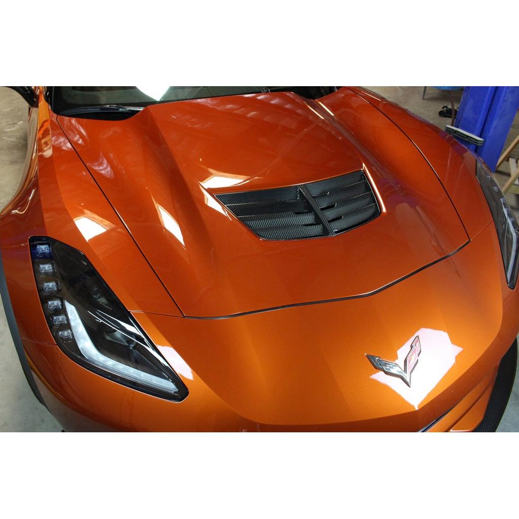 Carbon Fiber Hood Vent-Chevrolet C7 Corvette Z06