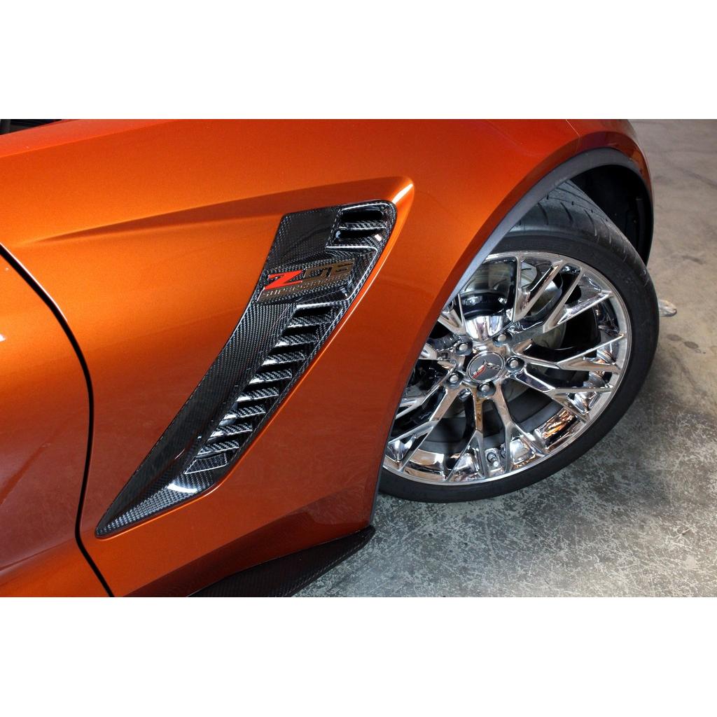 Carbon Fiber Fender Vents-Chevrolet  C7 Corvette Z06