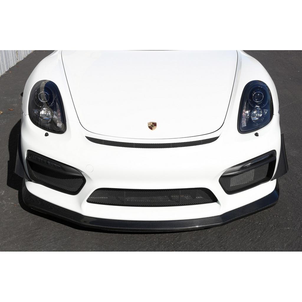 Carbon Fiber Front Bumper Canards- 2015-2016 Porsche 981 Cayman GT4
