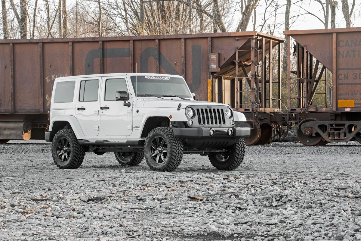 Rough Country 2.5 Inch Lift Kit | 4-Door | Jeep Wrangler JK 2WD/4WD (2007-2018)
