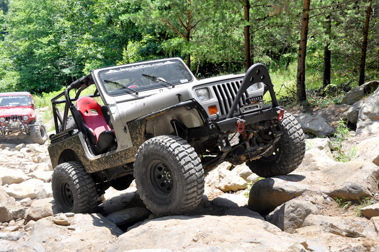 Rough Country 4 Inch Lift Kit | Power Steer | Jeep Wrangler YJ 4WD (1987-1995)