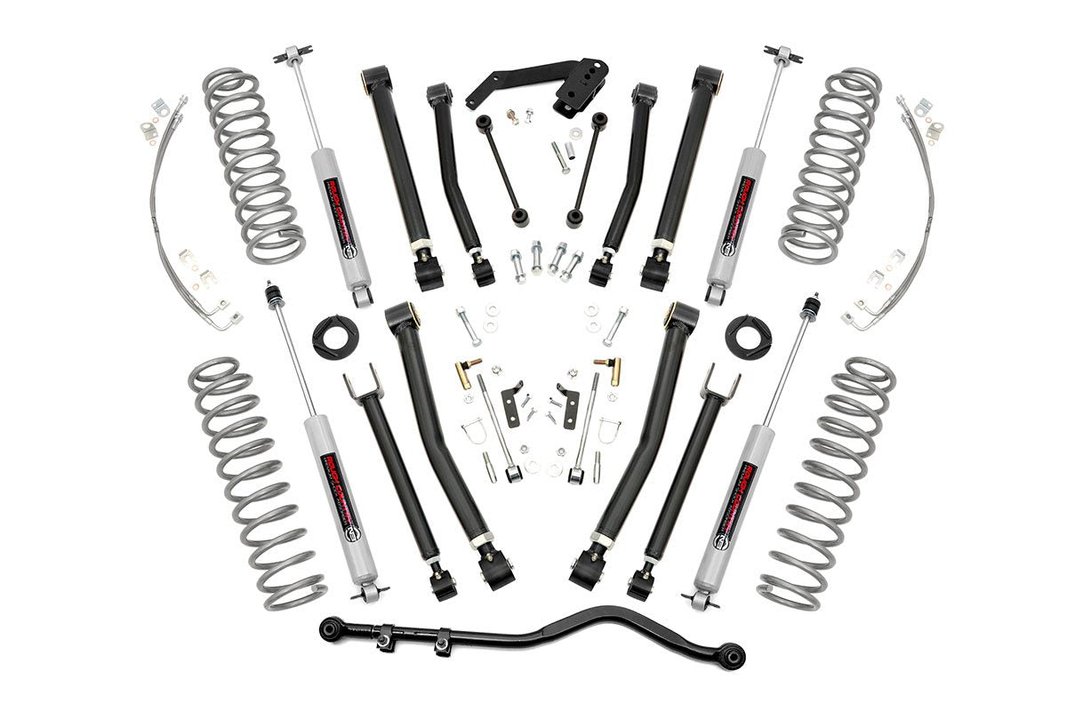 Rough Country 4 Inch Lift Kit | 2-Door | Jeep Wrangler JK 4WD (2007-2018)