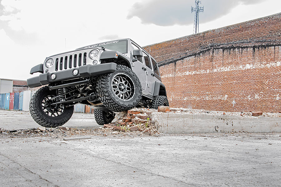 Rough Country 4 Inch Lift Kit | 4-Door | Jeep Wrangler JK 2WD/4WD (2007-2018)