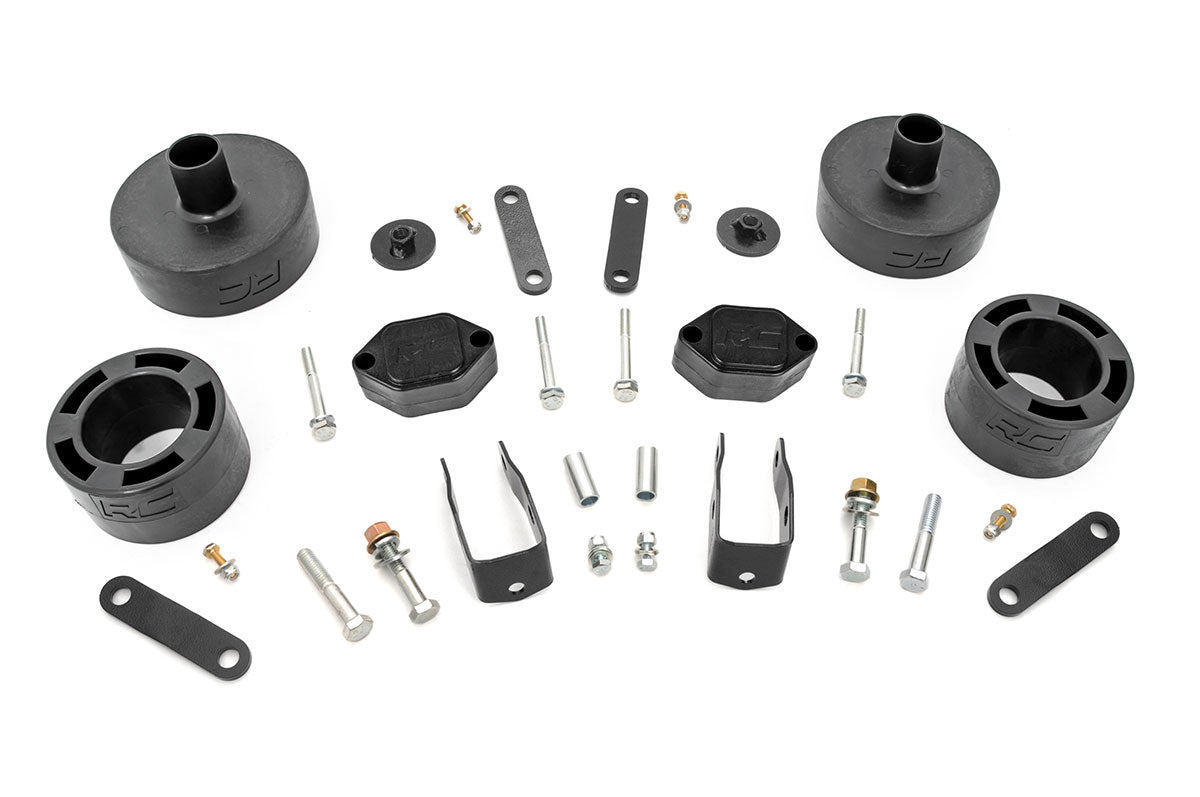 Rough Country 2.5 Inch Lift Kit | Spacers | Jeep Wrangler JK/Wrangler Unlimited  (2007-2018)