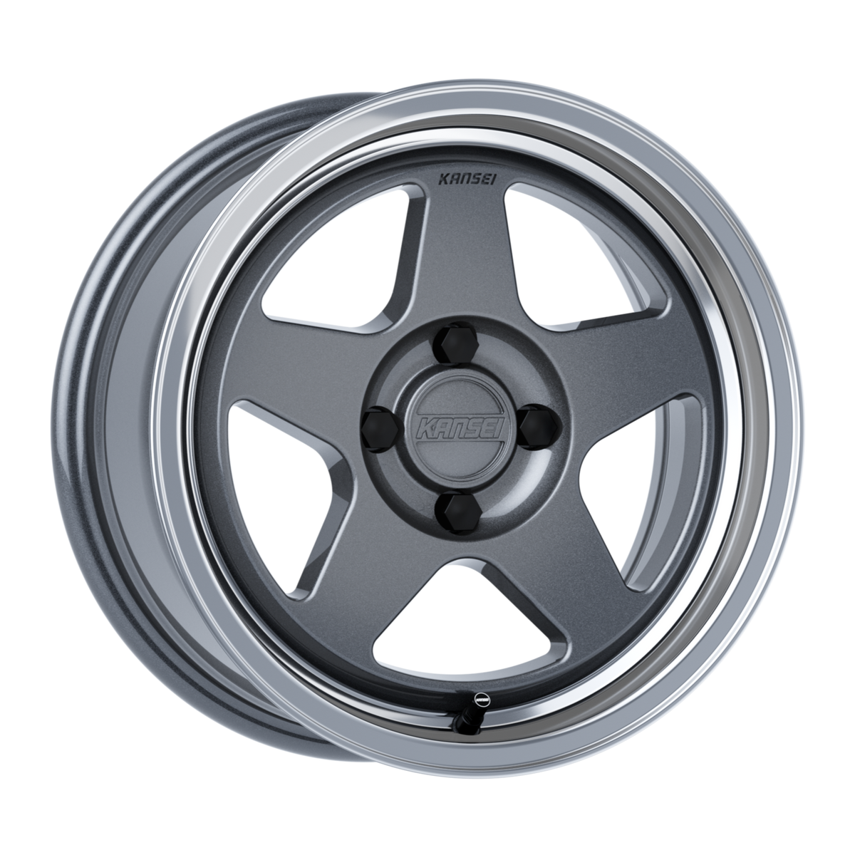 Kansei KNP 15" Gloss Gunmetal Machined Lip — view 1