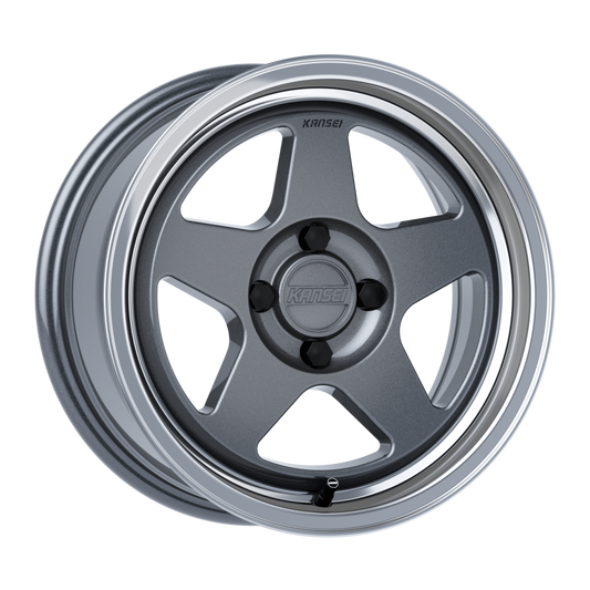 Kansei KNP 15" Gloss Gunmetal Machined Lip — view 1