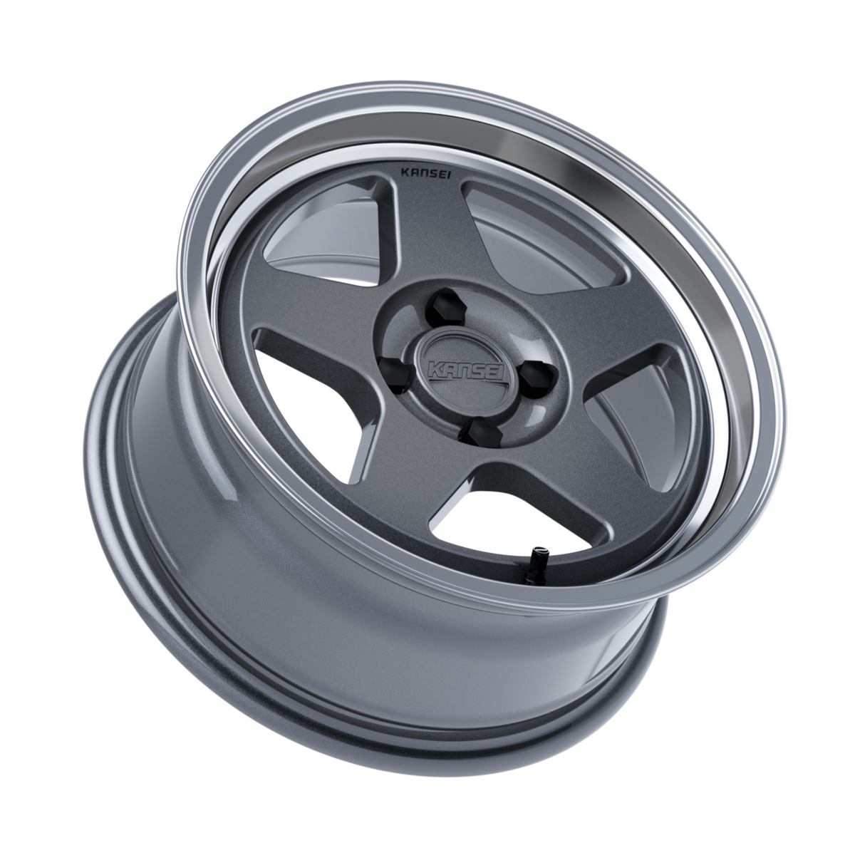 Kansei KNP 15" Gloss Gunmetal Machined Lip — view 2