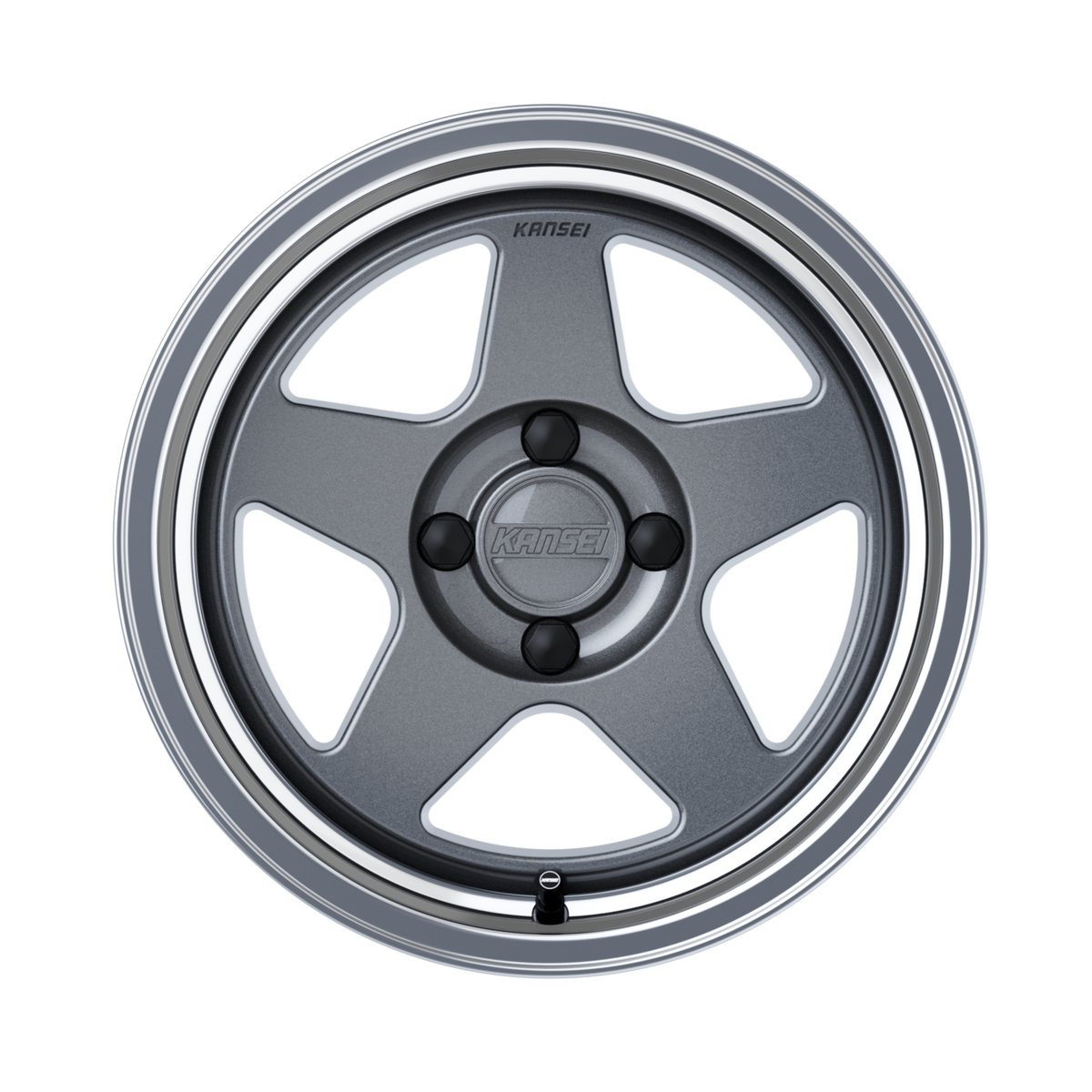 Kansei KNP 15" Gloss Gunmetal Machined Lip — view 3