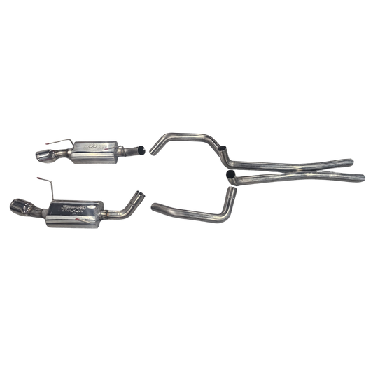 Kooks 05-09 Mustang GT/07-09 GT500. 2-1/2" SS Cat-Back Exhaust w/ Oval Mufflers — 11304150