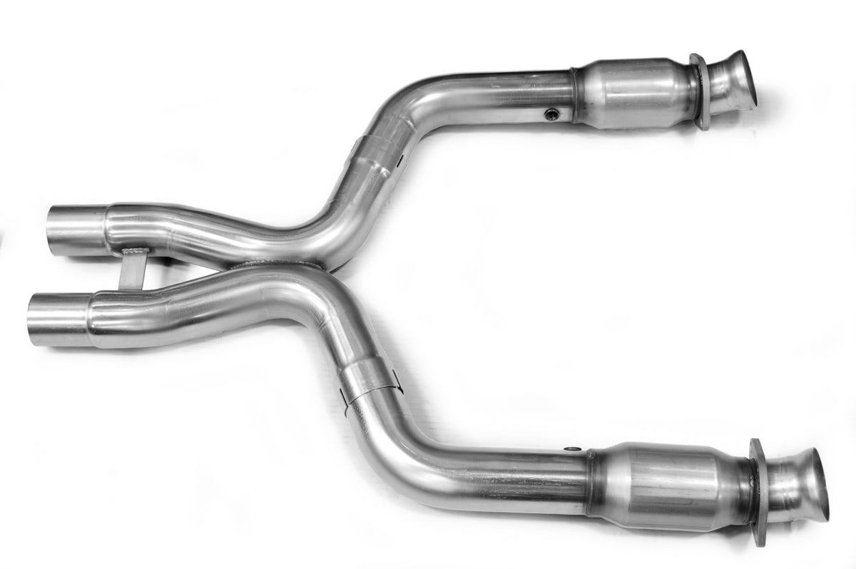 Kooks 3" x 2-3/4"(OEM) SS GREEN Catted X-Pipe. 2011-2014 Shelby GT500. — 11423300