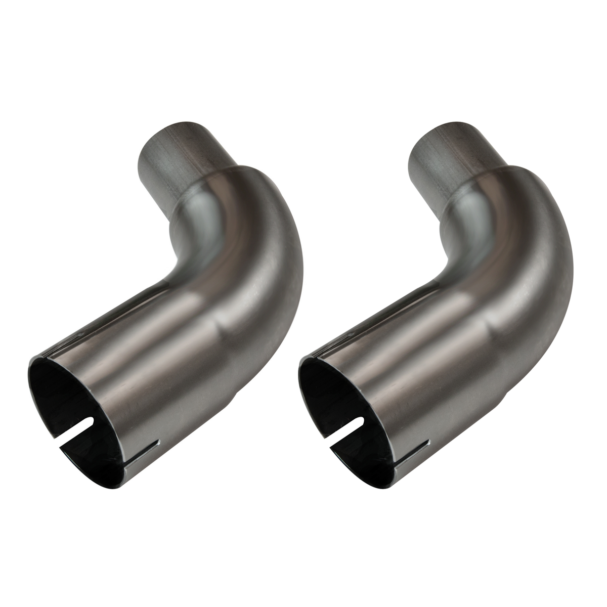 Kooks PAIR of 3" x 2-1/4" SS OEM Connection Adapters. 2015-2026 Mustang GT 5.0L. — 11513000-2